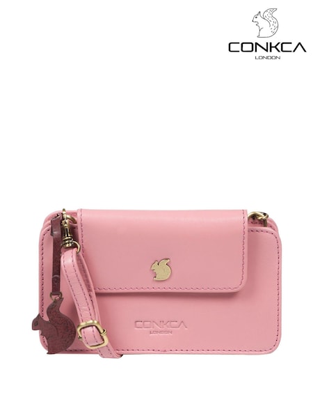 Roz pastel - geantă cu bandulieră din piele Conkca Little Wonder Geantă (D32566) | 204 LEI