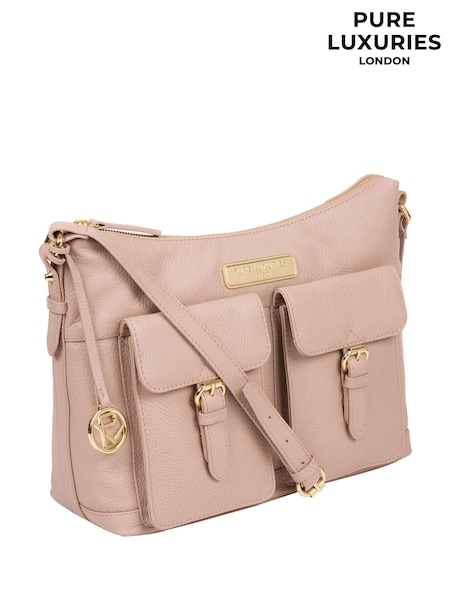 Pure Luxuries London Jenna Leather Shoulder Bag (D32603) | $103
