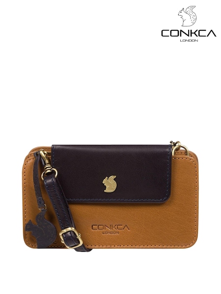 Conkca Little Wonder Leather Cross-Body Clutch Bag (D32814) | $68