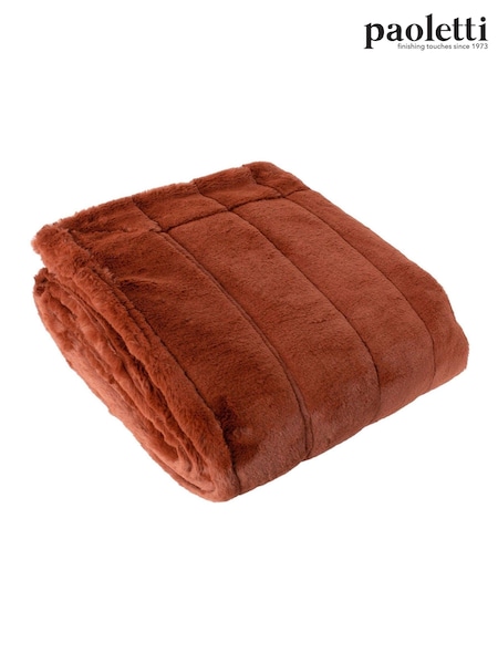 Riva Home Rust Empress Faux Fur Throw (D33203) | €66
