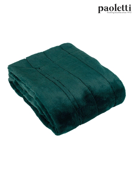 Riva Home Emerald Empress Faux Fur Throw (D33206) | €66