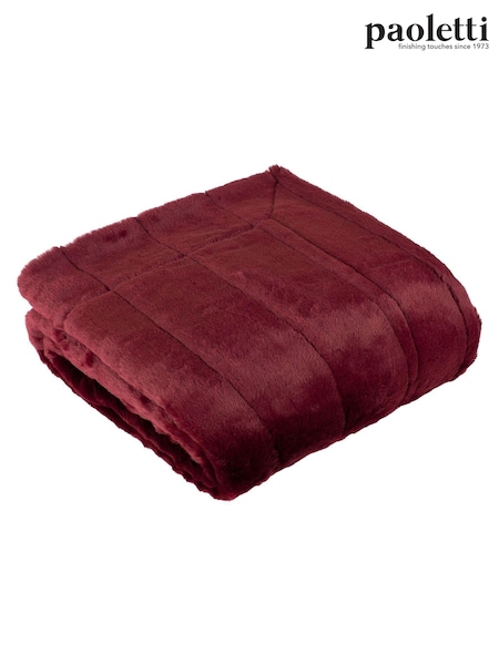 Riva Home Ruby Empress Soft Faux Fur Throw (D33208) | 198 QAR