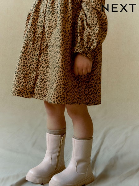 Beige Neutral Tall Chunky Boots (D33315) | €11.50 - €13