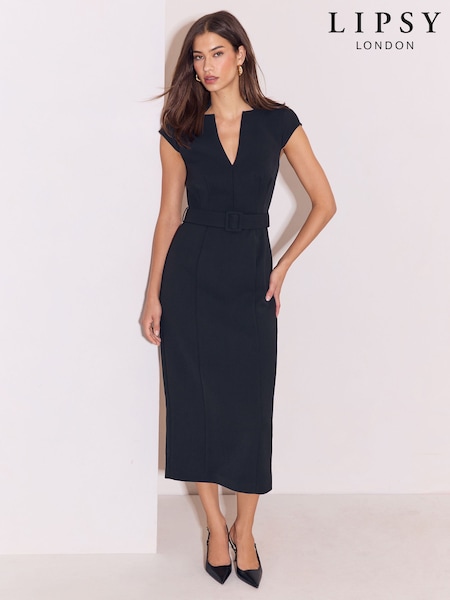 Black - Lipsy Tipped Pencil Dress