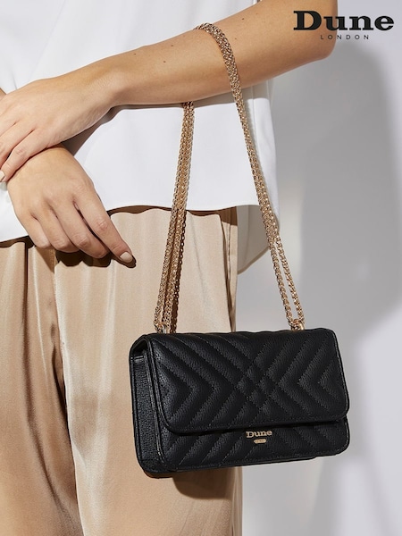 Dune London Black Edorchie Quilted Shoulder Bag (D34115) | € 109