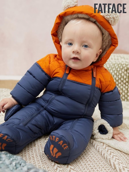FatFace Navy Baby Snowsuit (D34168) | €17.50 - €18.50