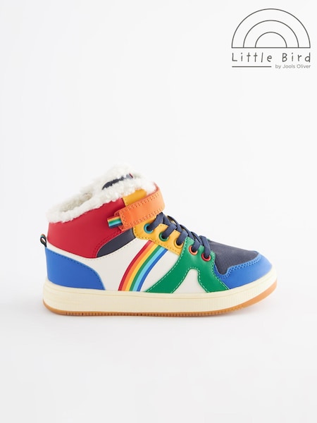 متعدد الألوان - Little Bird by Jools Oliver Rainbow Hi-Top Trainers (D34381) | ‏4 ر.ع.‏