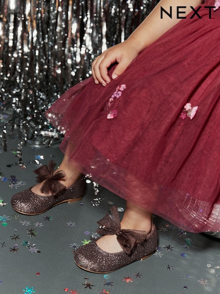 Fig Pink - Bow Mary Jane Occasion Shoes (D34525) | 5 € - 6 €