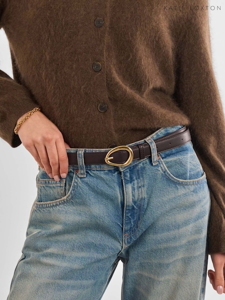 Brown - Katie Loxton Buckle Belt