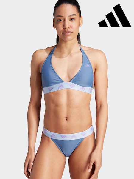 adidas Blue Sportswear Swim Neckholder Bikini (D34646) | €21