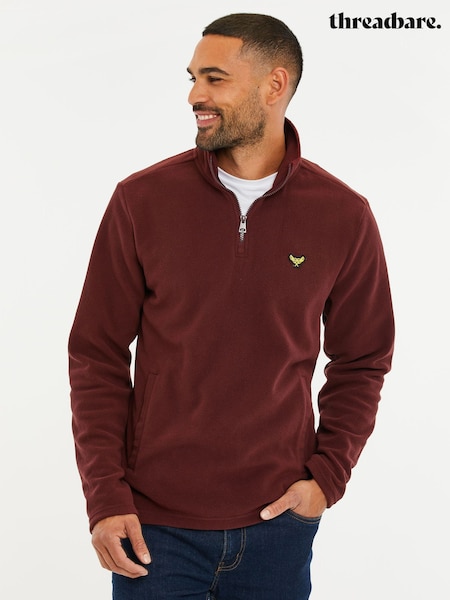 Threadbare Quarter Zip Fleece Sweatshirt (D34671) | 104 LEI
