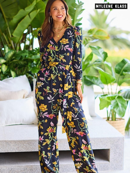 Myleene Klass Black Button Through Jumpsuit (D34921) | €37