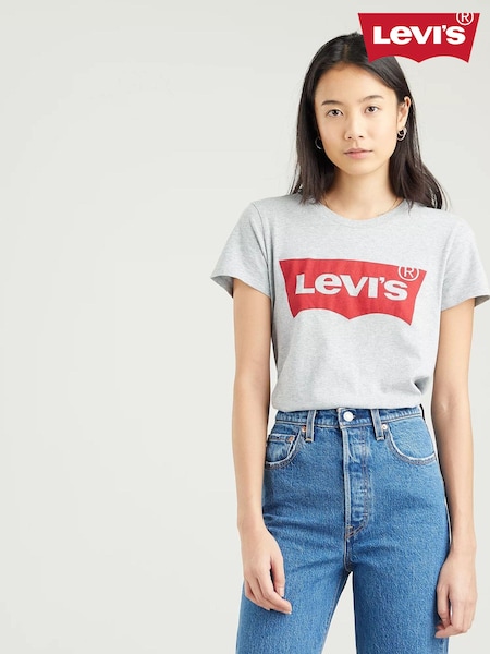Harmaa - Levi's The Perfect 100% Cotton T-paita (D34967) | €43