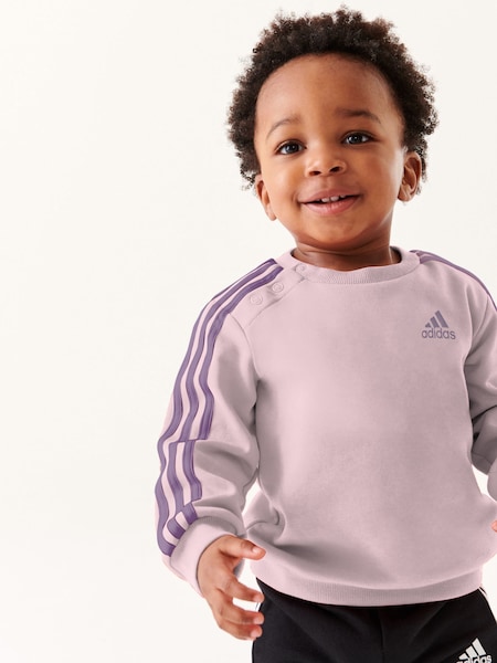 adidas Pink Infant 3S Tracksuit (D35116) | €18