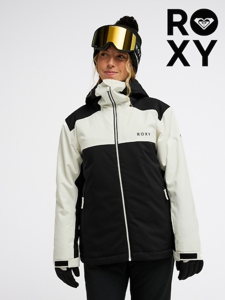 Black/White - Roxy Astral Peak Technical Snow Jacket