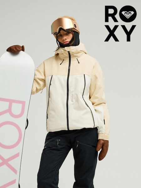 Yellow/White - Roxy Ice Bounded Technical Snow Jacket