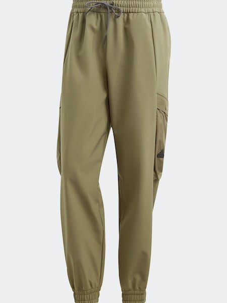 adidas Green Sportswear City Escape Cargo Tracksuit Bottoms (D35370) | €35