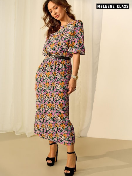 Myleene Klass Animal Bow Back Aztec Dress (D35411) | €40