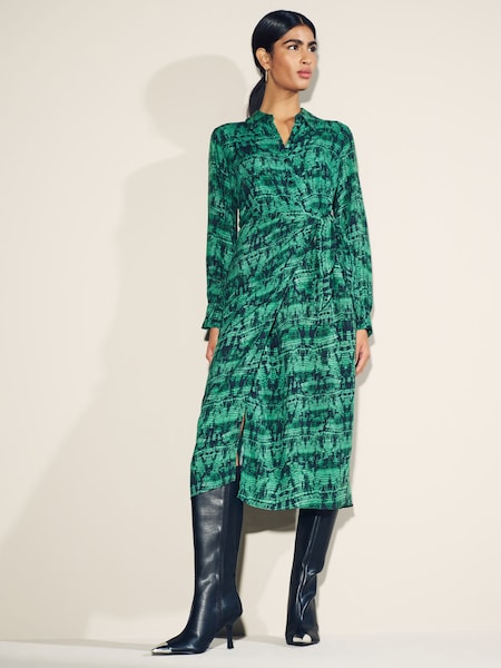 Myleene Klass Green Ikat Shirt Dress (D35782) | €20