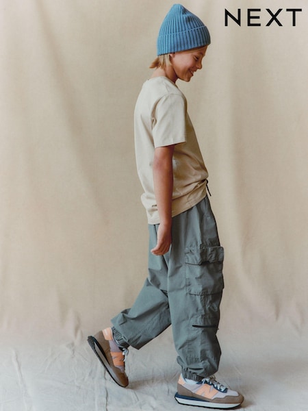 أزرق بترولي - Lined Parachute Cargo Trousers (3-16yrs) (D35902) | ‏102 د.إ.‏ - ‏ 127‏ د.إ.
