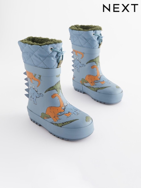 Blue Dinosaur Cuff Wellies (D35919) | AED63 - AED74