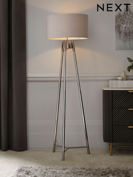 Chrome Hudson Floor Lamp (D36201) | €212