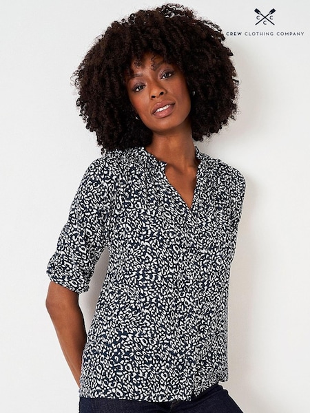 Crew Clothing Company Red Bronze Print  Shell Top (D37041) | €45