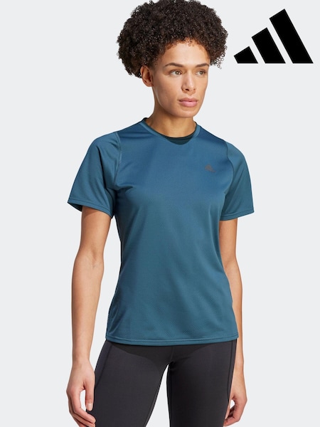 adidas Green Performance Running Short Sleeve T-Shirt (D37047) | €21.50