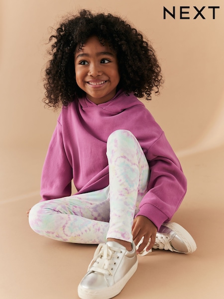 Pastellrosa Herz Knüpfbatik​​​​​​​ - Printed Leggings (3-16yrs) (D37146) | 2 € - 5 €