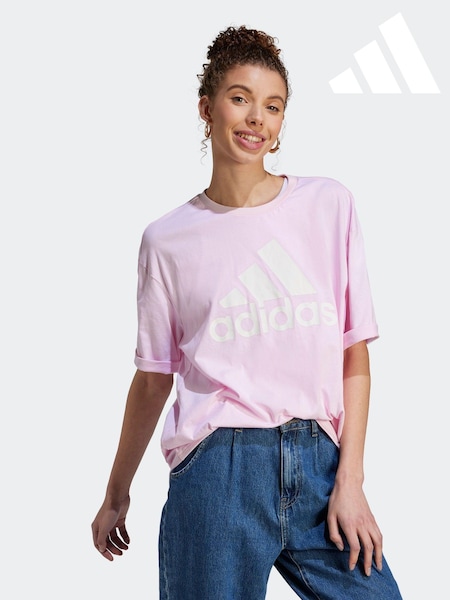 adidas Pink 100% Cotton Sportswear Future Icons Winners 3.0 T-Shirt (D37509) | €19