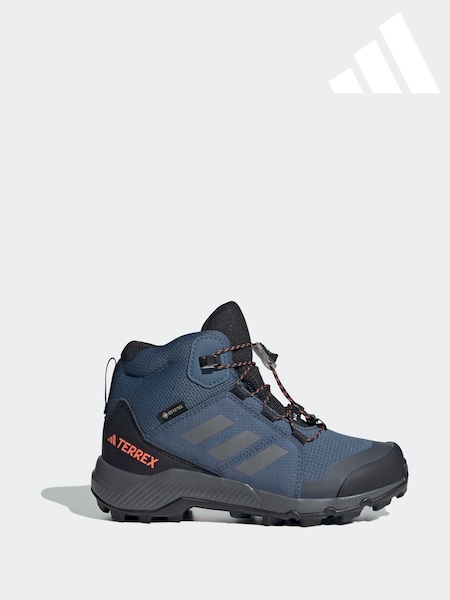 adidas Blue Terrex Mid Gore-Tex Waterproof Hiking Boots (D37700) | €61