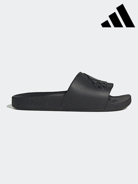 Noir - Adidas Sportswear Adilette Aqua Slides (D37794) | € 27