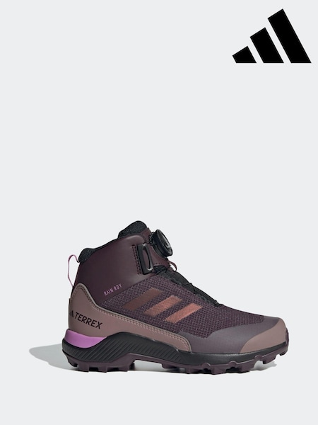 adidas Purple Terrex Winter Mid Boa Rain.Rdy Hiking Trainers (D37808) | €54
