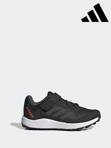 adidas Black Kids Terrex Agravic Flow Hook-and-Loop Trail Running Trainers (D37897) | R$ 590