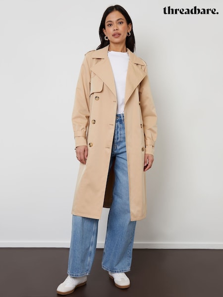 Barna - Threadbare Raglan Trench Coat (D38309) | 35 390 Ft
