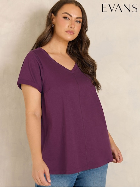 Κόκκινο - Evans Slub Jersey T-shirt