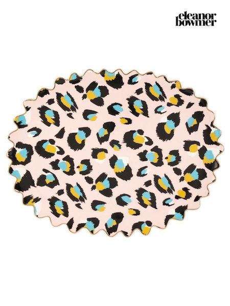 Eleanor Bowmer Pink Leopard Platter (D38734) | €40