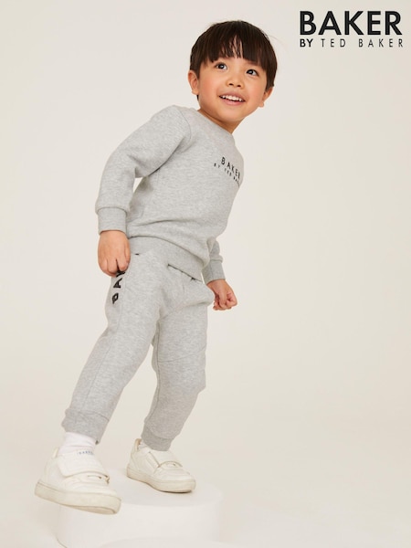 Grau - Baker By Ted Baker Set mit Sweatshirt und Jogginghose aus 100% Baumwolle (D39215) | 27 € - 29 €