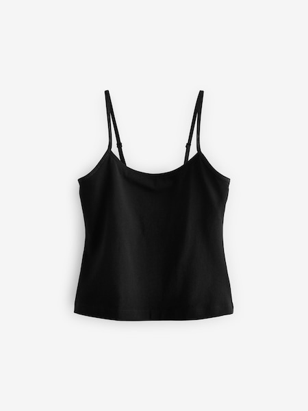 Schwarz - Cami Vest With Inner Crop Top (9-16yrs) (D39680) | 2 € - 5 €