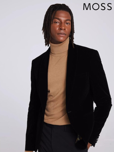 MOSS Tailored Fit Velvet 100% Cotton Jacket (D39845) | €132