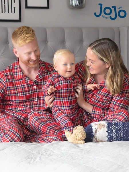 Jojo Maman Bébé Boys' Tartan Woven All-in-one Pyjamas (D39929) | 870 Kč