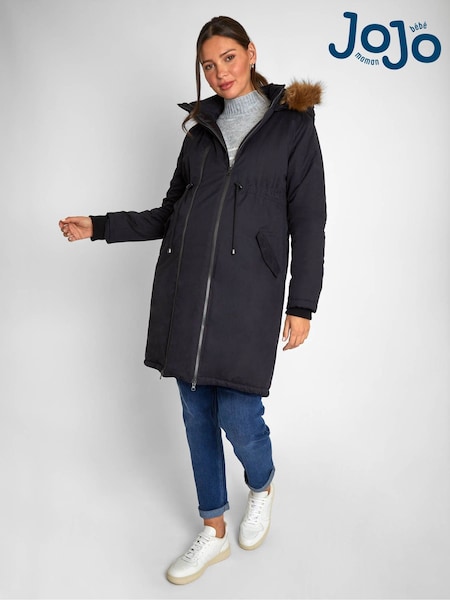 שחור - Jojo Maman Bébé 2-in-1 Cosy Maternity Parka (D39931) | ‏500‏₪