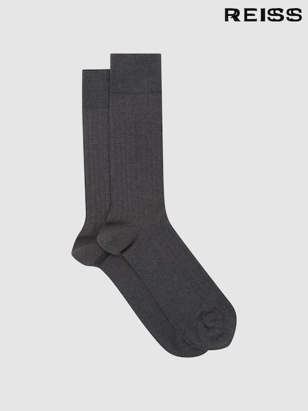 Темно-серый - Reiss Fela Ribbed Socks (D39998) | €15