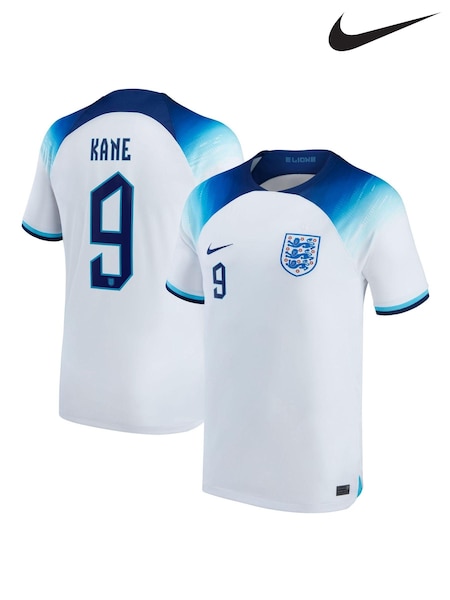 Nike White Kane - 9 England Stadium Home Junior Football Shirt Kids (D40218) | €47.50