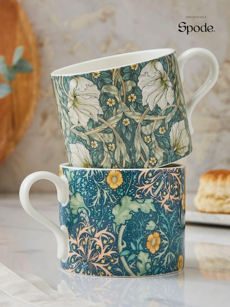 Spode Set of 2 Morris & Co. Seaweed Mugs (D40480) | €47