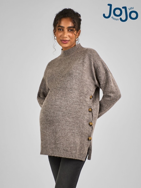 maro mocha - Jojo Maman Bébé Turtle Neck Maternity & Nursing Jumper (D40961) | 294 LEI