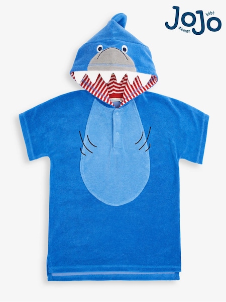 JoJo Maman Bébé Blue Shark Towelling Hooded Poncho (D41005) | 1,442 UAH
