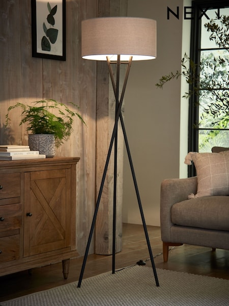 Black Rico Floor Lamp (D41040) | €172