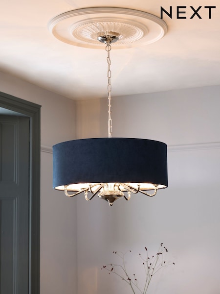 Navy Blue Burford 6 Light Chandelier Light (D41042) | €198