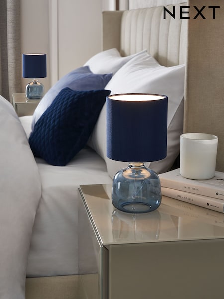 Navy Blue Connor Bedside Table Lamp (D41051) | €39